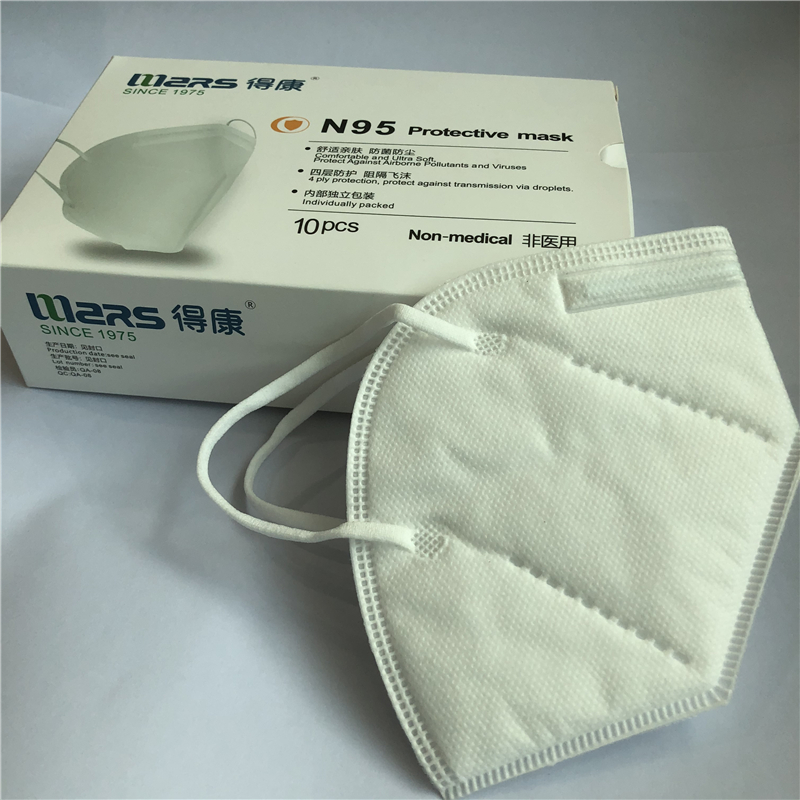 Personal Disposable Nonwoven N95 Folding Half Face Mask